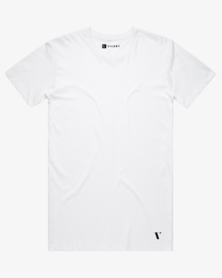 Custom Fit Essential T-Shirt - White (Long)