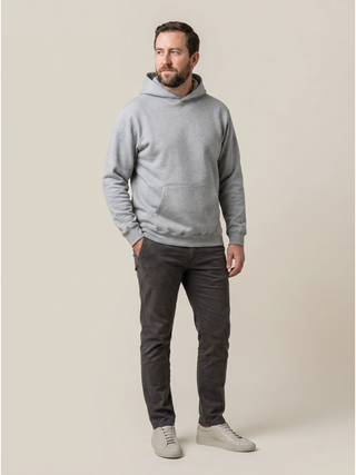 Hoodie - Grey Melange
